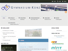 Tablet Screenshot of gymnasium-konz.de